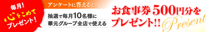 アンケートキャンペーン
